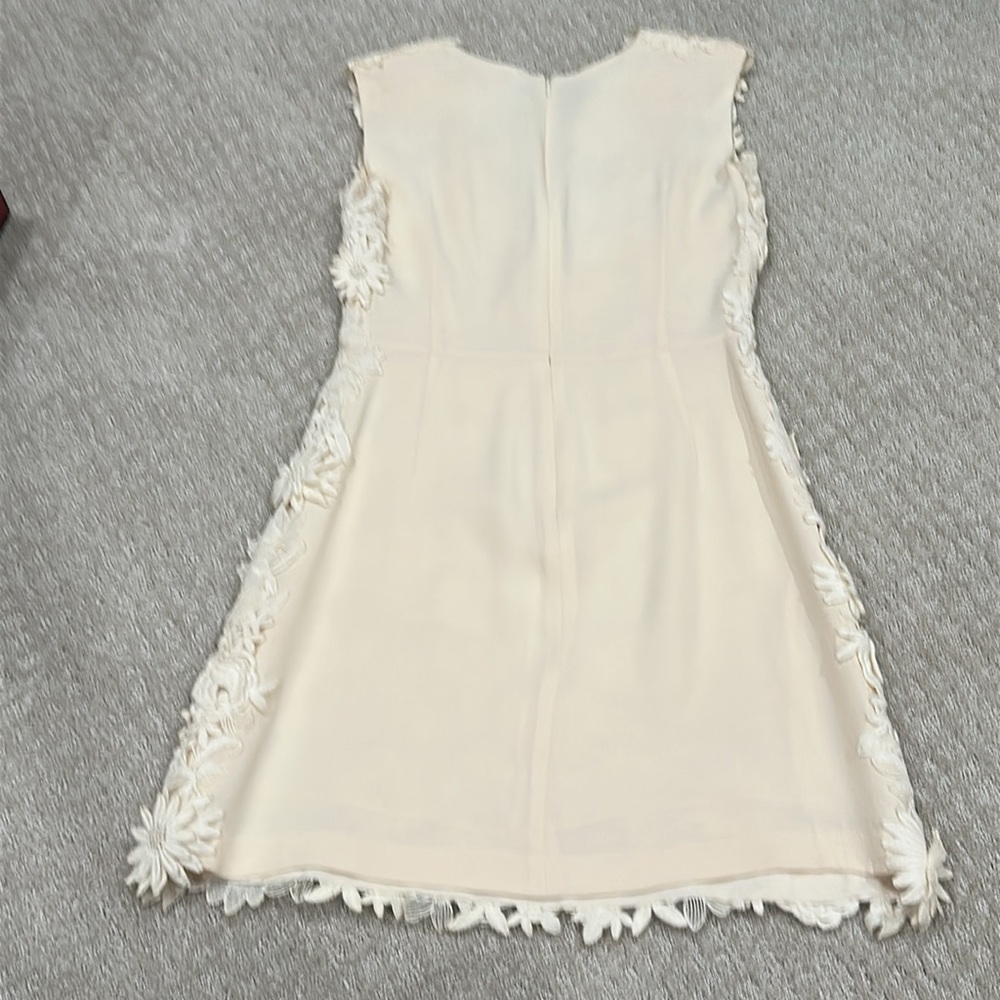 Tory Burch Merida Lace Floral Dress Ivory Sz. 2 - Picture 14 of 14